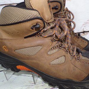 WOLVERINE MEN'S HUDSON STEEL-TOE BROWN LEATHER WORK BOOTS W06654 SZ US 11M